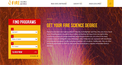 Desktop Screenshot of firesciencedegree.com