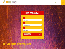 Tablet Screenshot of firesciencedegree.com